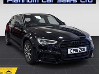 Used Audi A3 Black Edition 150 HP (110 kW) 2018 Black Sedan