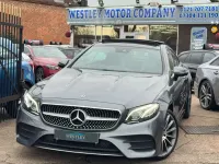 Used Mercedes E220 AMG line 194 HP (142 kW) 2018 Grey Coupe