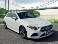 Used Mercedes A180 AMG line 116 HP (85 kW) 2019 White Hatchback