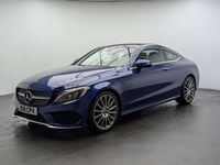 Used Mercedes C220 AMG Line Premium 170 HP (125 kW) 2018 Blue Coupe