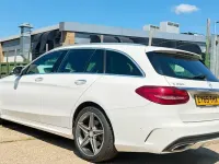 Used Mercedes C200 AMG line 184 HP (135 kW) 2015 White Estate