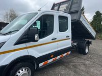 used Ford Transit 2.0 EcoBlue 130ps Double Crew cab Dropside tipper 32k miles