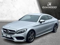 Used Mercedes C220 AMG line 170 HP (125 kW) 2017 Silver Coupe