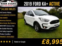 Used Ford Ka Plus Active 85 HP (62 kW) 2019 White Hatchback
