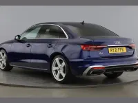 Begagnad Audi A4 S-Line 200 HK (147 kW) 2021 Blå Sedan