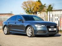 Used Audi A6 S-Line 204 HP (150 kW) 2014 Blue Sedan