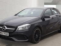 Used Mercedes A180 AMG line 109 HP (80 kW) 2017 Black Hatchback