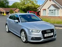 Used Audi A3 S-Line 181 HP (133 kW) 2016 Silver Hatchback