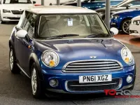 Usado Mini Cooper D Hatch 112 CV (82 kW) 2011 Azul Utilitario
