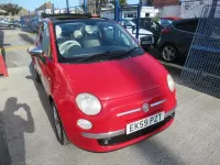 Used Fiat 500C Lounge 2009 Red Cabriolet