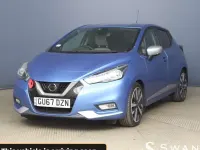 Used Nissan Micra N-Connecta 90 HP (66 kW) 2017 Blue Hatchback