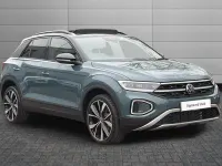 Used VW T-Roc Design 150 HP (110 kW) 2026 Petrol blue with black roof SUV