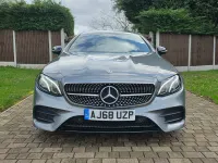 Used Mercedes E220 AMG line 194 HP (142 kW) 2018 Grey Coupe