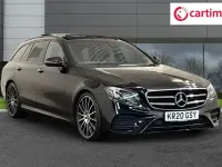 Used Mercedes E300 AMG line 245 HP (180 kW) 2020 Black Estate