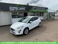 Used Ford Fiesta Titanium 100 HP (73 kW) 2019 White Hatchback