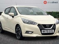 Used Nissan Micra Acenta 92 HP (67 kW) 2021 White Hatchback