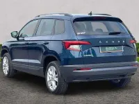 Used Skoda Karoq SE Technology 150 HP (110 kW) 2021 Petrol blue metallic SUV