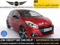 Usado Peugeot 208 GT-line 100 CV (73 kW) 2017 Rojo Utilitario