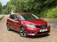 Used Nissan Pulsar Tekna 115 HP (84 kW) 2017 Red Hatchback