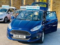 Used Ford Fiesta Zetec 2016 Blue Hatchback
