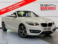 Used BMW 218 Sport Line 150 HP (110 kW) 2017 White Cabriolet