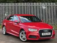 Used Audi A3 S-Line 150 HP (110 kW) 2016 Red Sedan