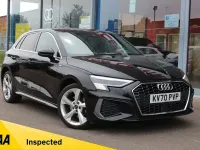 Used Audi A3 Sportback S-Line 2020 Black Hatchback