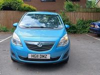 Used Vauxhall Meriva 130 HP (95 kW) 2011 Blue MPV