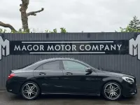 Used Mercedes CLA220 AMG line 177 HP (130 kW) 2018 Black Coupe
