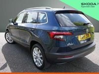 Used Skoda Karoq 110 HP (80 kW) 2019 Lava blue metallic SUV