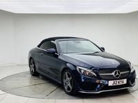 Used Mercedes C200 AMG line 2017 Blue Cabriolet
