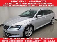 Used Skoda Superb SE L Executive 190 HP (139 kW) 2017 Silver Estate