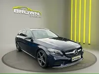 Second-hand Mercedes C220 AMG line 194 CP (142 kW) 2020 Albastru Break