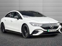 Used Mercedes EQE350 AMG line 214 kW (292 HP) 2025 Opalite white bright Sedan