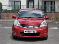 Begagnad Nissan Note Tekna 110 HK (80 kW) 2009 Röd Halvkombi