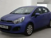 Used Kia Rio 75 HP (55 kW) 2015 Blue Hatchback