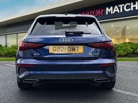 Used Audi A3 Sportback S-Line 150 HP (110 kW) 2021 Blue Hatchback