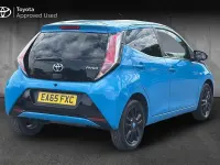 Used Toyota Aygo X-cite 68 HP (50 kW) 2015 Cyan splash Hatchback