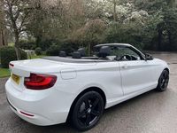 Used BMW 218 Sport Line 2016 White Cabriolet