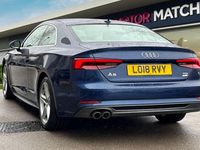 Used Audi A5 S-Line 190 HP (139 kW) 2018 Blue Coupe