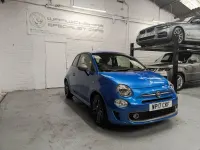 Used Fiat 500 S 69 HP (50 kW) 2017 Blue Hatchback