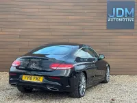 Begagnad Mercedes C250 AMG Line Premium 2018 Svart Sportkupé