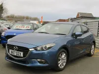 Begagnad Mazda 3 121 HK (88 kW) 2017 Blå Halvkombi