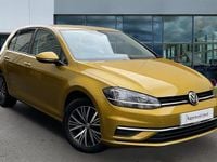 Used VW Golf VII SE 115 HP (84 kW) 2019 Turmeric yellow metallic