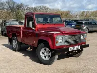 Used Land Rover Defender 122 HP (89 kW) 2009 Red Pickup