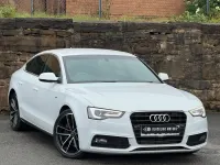 Used Audi A5 Sportback S-Line 245 HP (180 kW) 2015 White Hatchback