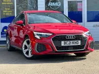 Used Audi A3 S-Line 110 HP (80 kW) 2021 Red Sedan