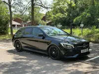 Used Mercedes CLA220 Shooting Brake AMG line 177 HP (130 kW) 2017 Black Estate