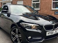 Used BMW 218 Sport Line 136 HP (100 kW) 2016 Black Coupe