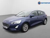 Begagnad Ford Focus Titanium 2018 Blå Halvkombi